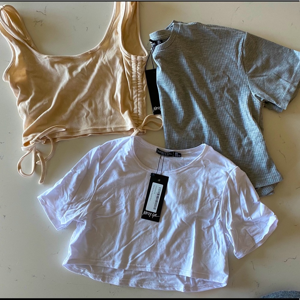 Three (3) crop tops - NEVER WORN